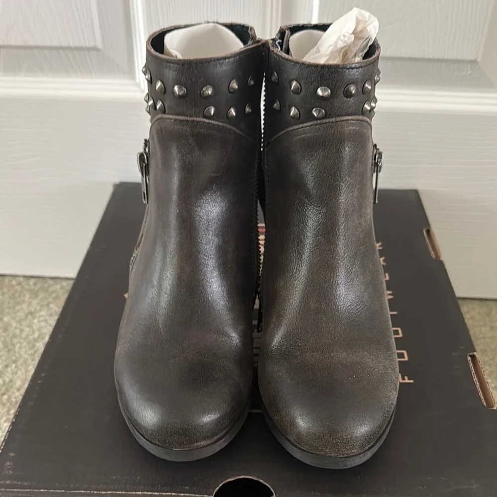 Harley-Davidson Gray Wexford Studded Boots - Picture 2 of 9